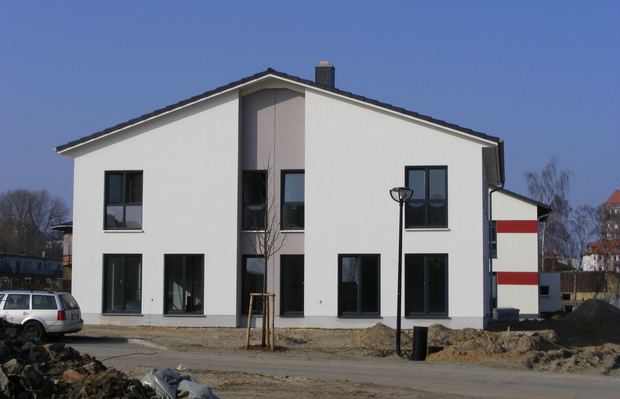 Hausbau modernes, energieeffizientes Doppelhaus Rostock