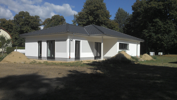 Bungalow Hausbau - Außenputz - ABY-Haus Rostock