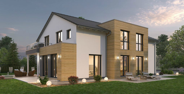 Einfamilienhaus bauen um Ulm, Augsburg & Memmingen- Vollmassivhausbau Schmid